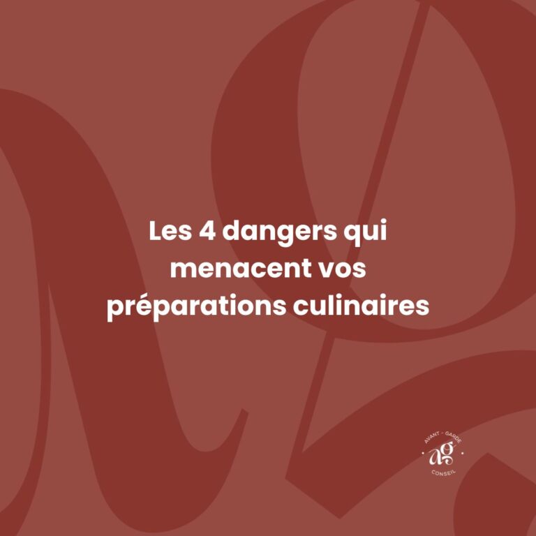 Les 4 dangers qui menacent vos préparations culinaires