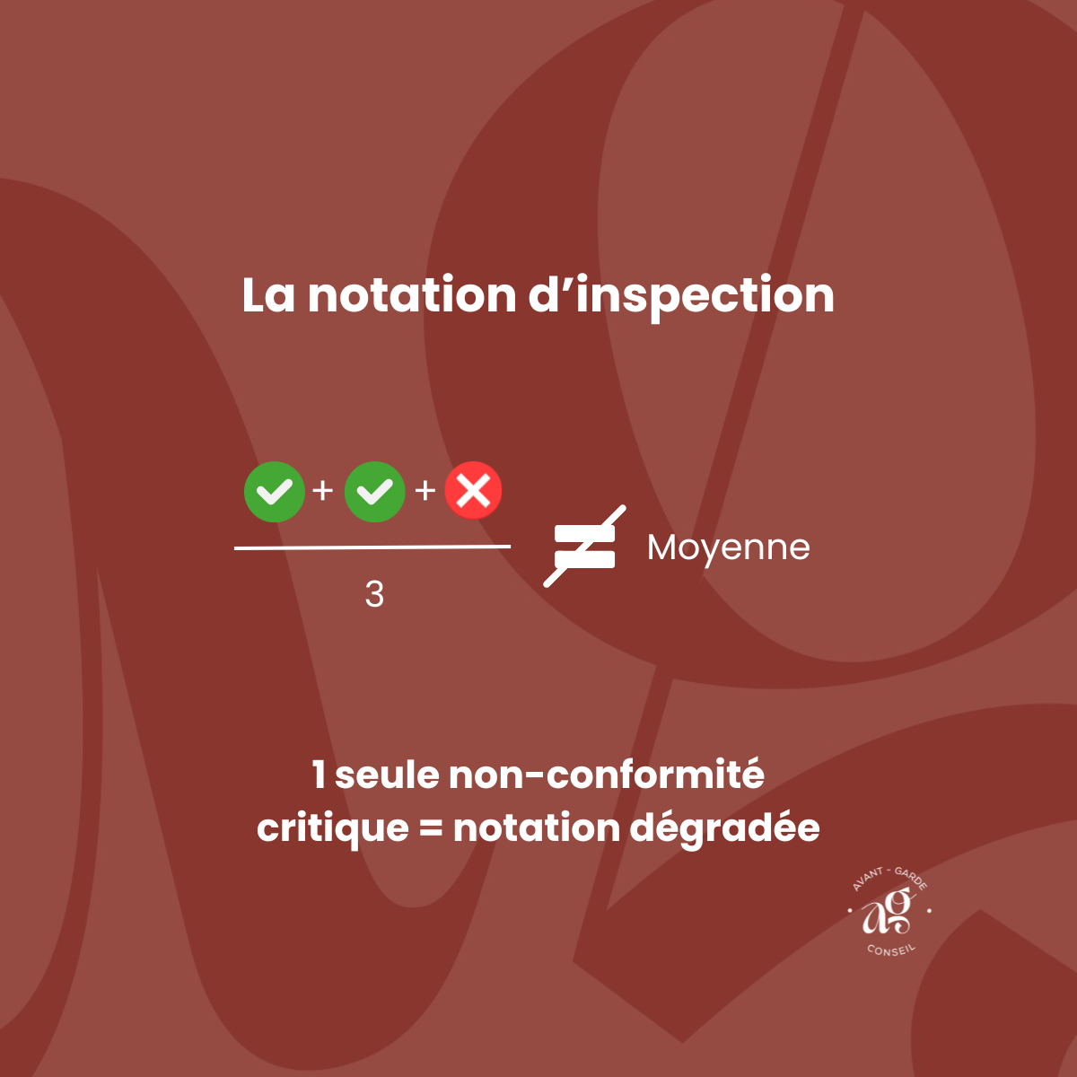La notation d'inspection sanitaire